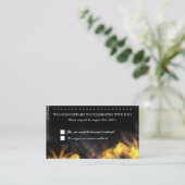 レザーフレイムス&スタッドRSVP披露宴カード エンクロージャーカード (スタンド正面)