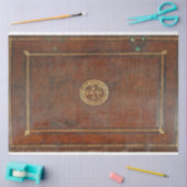 レザーブックカバーのデカップージ紙 薄葉紙 (クラフト)