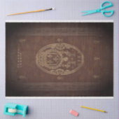 レザーブックカバーのデカップージ紙 薄葉紙 (クラフト)