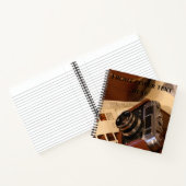 レザーブラウンケースのヴィンテージアナログカメラ ノートブック (内部)