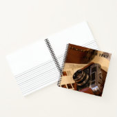 レザーブラウンケースのヴィンテージアナログカメラ ノートブック (内部)