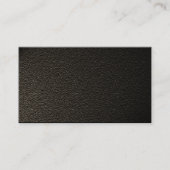 レザーブラック –  名刺 (裏面)
