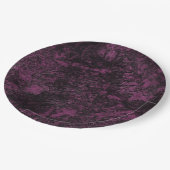 レザーブルゴーニュテクスチャ ペーパープレート (アングル)