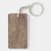 レザーブルータータンチェック布ワニ皮 キーホルダー (裏面)