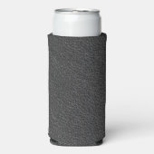 レザーブルータータンチェック布ワニ皮 スリム缶クーラー (Seltzer正面)