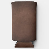 レザーブルータータンチェック布ワニ皮 スリム缶クーラー (正面)