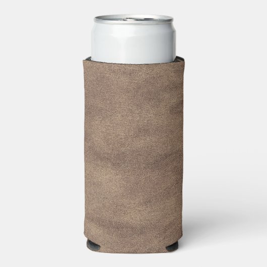 レザーブルータータンチェック布ワニ皮 スリム缶クーラー (Seltzer正面)