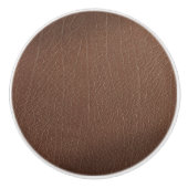 レザーブルータータンチェック布ワニ皮 セラミックノブ (正面)