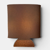 レザーブルータータンチェック布ワニ皮 缶クーラー (裏面)