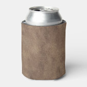 レザーブルータータンチェック布ワニ皮 缶クーラー (缶正面)