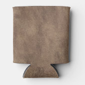 レザーブルータータンチェック布ワニ皮 缶クーラー (正面)