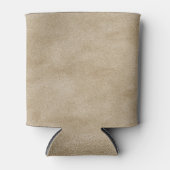 レザーブルータータンチェック布ワニ皮 缶クーラー (正面)