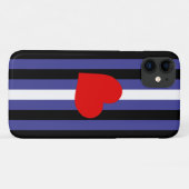 レザープライドフラグとハート Case-Mate iPhoneケース (裏面(横))