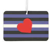 レザープライド国旗とハート カーエアーフレッシュナー (裏面)