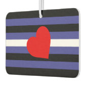 レザープライド国旗とハート カーエアーフレッシュナー (左)