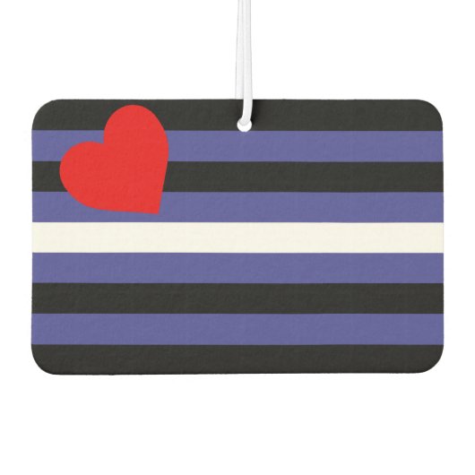 レザープライド旗 カーエアーフレッシュナー (正面)