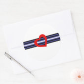 レザープライド旗 ラウンドシール (封筒)