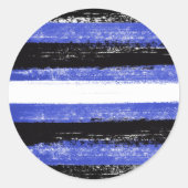 レザープライド絵を描ストライプ ラウンドシール (正面)