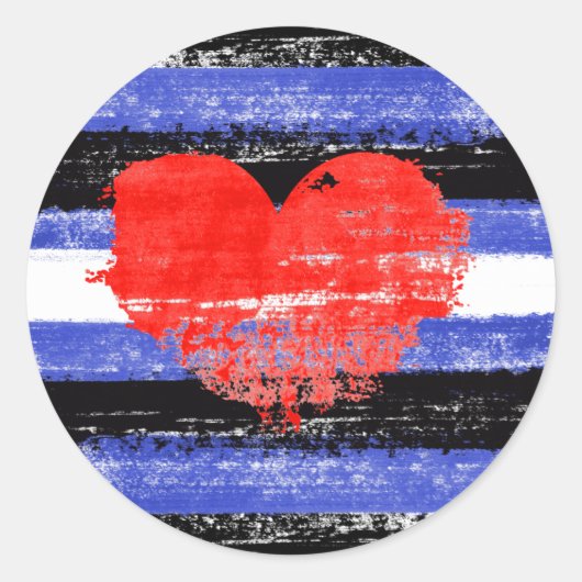 レザープライド絵を描 ラウンドシール (正面)