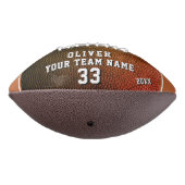 レザープリントオレンジプレーヤー名番号チームフォト アメリカンフットボール (回転270)