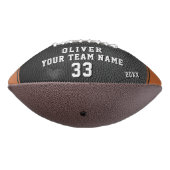レザープリントオレンジプレーヤー名番号チームフォト アメリカンフットボール (回転270)