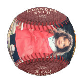 レザープリントハッピーバースデーグランドパ3枚の写真 野球ボール (正面)