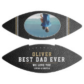 レザープリント最高のパパエバーファーズデイ写真 アメリカンフットボール (パネル)