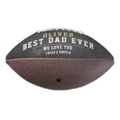レザープリント最高のパパエバーファーズデイ写真 アメリカンフットボール (回転270)