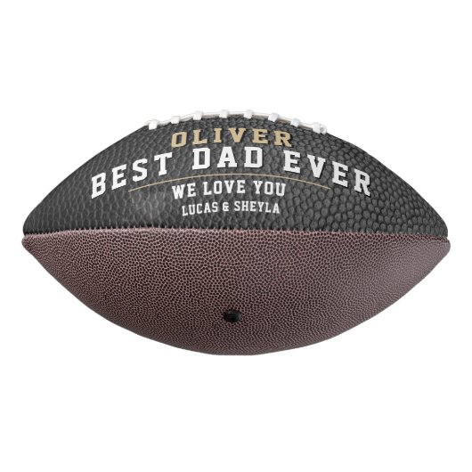 レザープリント最高のパパエバーファーズデイ写真 アメリカンフットボール (回転270)