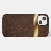 レザープリント iPhone 13 カバー (裏面横)
