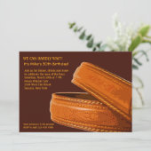 レザーベルト招待状 招待状 (スタンド正面)