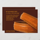 レザーベルト招待状 招待状 (正面/裏面)