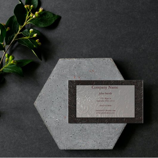 レザーペイズリー名刺 名刺