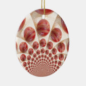 レザーボールリズムクリケットボール:リズミカル配列 セラミックオーナメント (右)