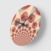 レザーボールリズムクリケットボール:リズミカル配列 ラウンド壁時計 (傾斜)