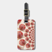 レザーボールリズムクリケットボール：リズミカル配列 ラゲッジタグ (正面縦)