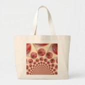 レザーボールリズムクリケットボール:リズミカル配列 ラージトートバッグ (正面)