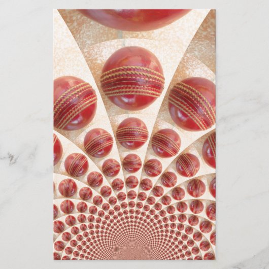 レザーボールリズムクリケットボール:リズミカル配列 便箋 (正面)