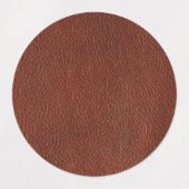 レザーミディアムサークル防水ラベル（1.5インチ） ラベル (デザイン2)