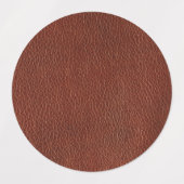 レザーミディアムサークル防水ラベル（1.5インチ） ラベル (デザイン1)