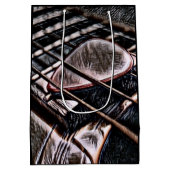 レザーミディアム抱き枕のギター弦 ミディアムペーパーバッグ (裏面)