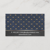 レザーメタリックジュエリー 名刺 (裏面)