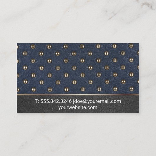 レザーメタリックジュエリー 名刺 (裏面)