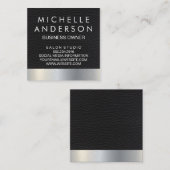 レザーメタリック背景 ロイヤリティカード (正面/裏面)