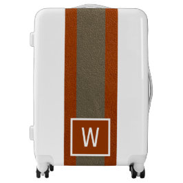 レザーモダンフェイクモノグラムオレンジ