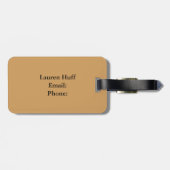 レザーラゲッジタグ ラゲッジタグ (裏面横)