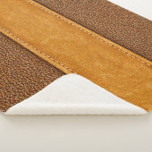 レザーラック:ステッチブラウンエレガンス シェルパブランケット (3/4)