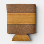 レザーラック：ステッチブラウンエレガンス 缶クーラー (裏面)