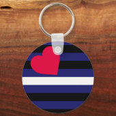 レザーラテックスおよびBDSMプライドフラグ キーホルダー (正面)