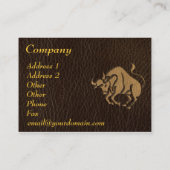 レザールックのトーラス 名刺 (裏面)